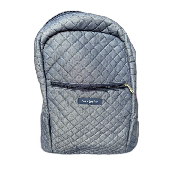 Vera Bradley Quilted Solid Color Back Pack Diaper Bag Computer Bag - Picture 1 of 8